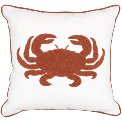 Coussin Broderie "océania" 45 X 45 Cm Blanc Atmosphera - - - Publicité Coussin Broderie "océania" 45 X 45 Cm Blanc Atmosphera - - - Publicité