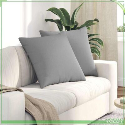 OEM Coussins De Canapé - Abi - 2 Pcs - Gris - 60 X 60 Cm - Housses Amovibles - Publicité OEM Coussins De Canapé - Abi - 2 Pcs - Gris - 60 X 60 Cm - Housses Amovibles - Publicité
