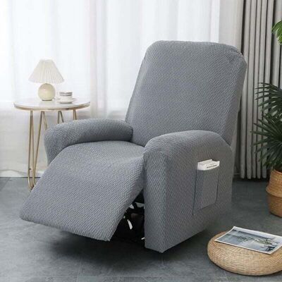 OEM Housse De Fauteuil Relax Inclinable Electrique, Jacquard Gris Foncé Housse Pour Canapé Relax, Élastique Housse De Fauteuil Extensible 4 Pièces Avec Poches-crezuo - Publicité OEM Housse De Fauteuil Relax Inclinable Electrique, Jacquard Gris Foncé Housse Pour Canapé Relax, Élastique Housse De Fauteuil Extensible 4 Pièces Avec Poches-crezuo - Publicité