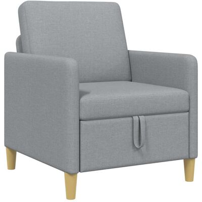 Sofa Avec Rangement Gris Clair 72 X 78 X 87 Cm Polyester Vidaxl - Publicité Sofa Avec Rangement Gris Clair 72 X 78 X 87 Cm Polyester Vidaxl - Publicité