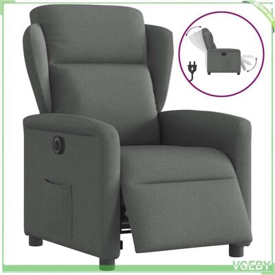 OEM Fauteuil Inclinable Électrique - Faf7291712427220 - Gris Foncé Tissu - Inclinaison 135° - Cadre Bois & Métal - Publicité OEM Fauteuil Inclinable Électrique - Faf7291712427220 - Gris Foncé Tissu - Inclinaison 135° - Cadre Bois & Métal - Publicité