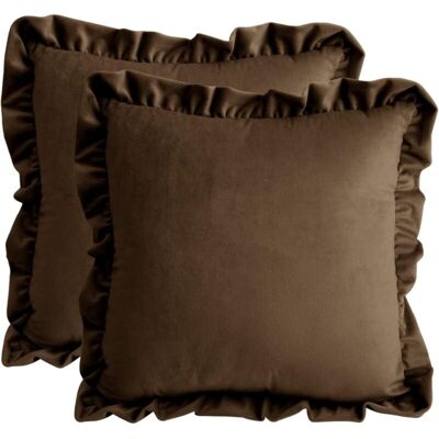 OEM Lot De 2 Housses De Coussin En Velours Brun 45x45 Cm – Fermeture Éclair Invisible – Décoration Chic Pour Canapé, Chambre, Voiture-crezuo - Publicité OEM Lot De 2 Housses De Coussin En Velours Brun 45x45 Cm – Fermeture Éclair Invisible – Décoration Chic Pour Canapé, Chambre, Voiture-crezuo - Publicité
