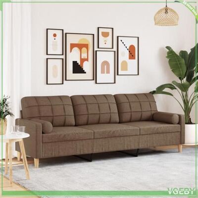 OEM Canapé 3 Places - 3278204 - Marron - Tissu Polyester - Largeur D'Assise 210 Cm - Publicité OEM Canapé 3 Places - 3278204 - Marron - Tissu Polyester - Largeur D'Assise 210 Cm - Publicité
