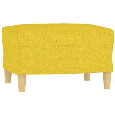 DESIGN IN Repose-pied Jaune Clair 60x50x41 Cm Tissu - Publicité DESIGN IN Repose-pied Jaune Clair 60x50x41 Cm Tissu - Publicité