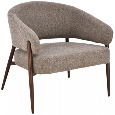 Amadeus - Fauteuil Curve Noyer Marron - Publicité Amadeus - Fauteuil Curve Noyer Marron - Publicité