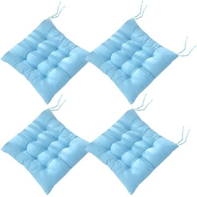 OEM Lot De 4 Coussins De Chaise 40 X 40 Cm,coussins De Siège Décoration Maison Coussin Mat Matelassée,confortable Et Coloré - Idéal Pour Intérieur Et Extérieur (4 Bleu)-dou - Publicité OEM Lot De 4 Coussins De Chaise 40 X 40 Cm,coussins De Siège Décoration Maison Coussin Mat Matelassée,confortable Et Coloré - Idéal Pour Intérieur Et Extérieur (4 Bleu)-dou - Publicité