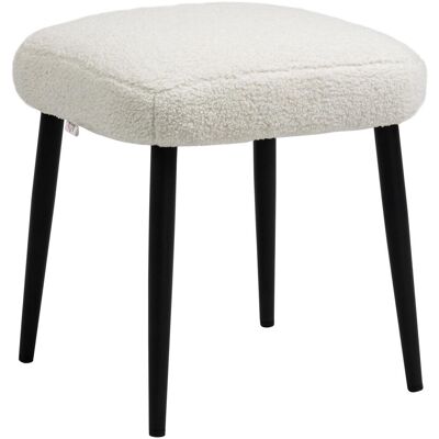 OEM Tabouret Carré/tabouret De Coiffeuse Aspect Cachemire Avec Pieds En Acier Pour Salon/chambre, Couleur Crème, 42 X 42 X 47 Cm - Publicité OEM Tabouret Carré/tabouret De Coiffeuse Aspect Cachemire Avec Pieds En Acier Pour Salon/chambre, Couleur Crème, 42 X 42 X 47 Cm - Publicité