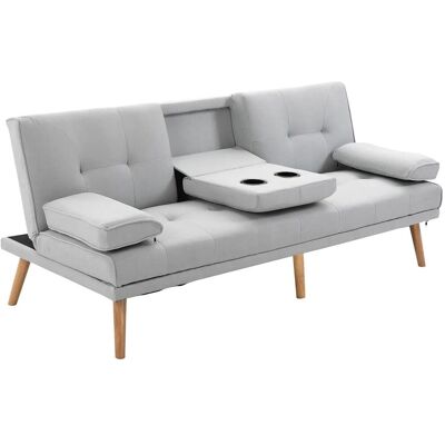 OEM Canapé-lit Confortable 3 Places, Tissu Lin Gris Clair, 181 X 77 X 72 Cm, Un Meuble De Haute Qualité, Au Design Élégant Et Moderne - Publicité OEM Canapé-lit Confortable 3 Places, Tissu Lin Gris Clair, 181 X 77 X 72 Cm, Un Meuble De Haute Qualité, Au Design Élégant Et Moderne - Publicité