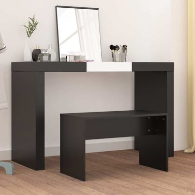 LIIYIELA Tabouret De Toilette Noir 70x35x45 Cm Bois D'Ingénierie - Publicité LIIYIELA Tabouret De Toilette Noir 70x35x45 Cm Bois D'Ingénierie - Publicité