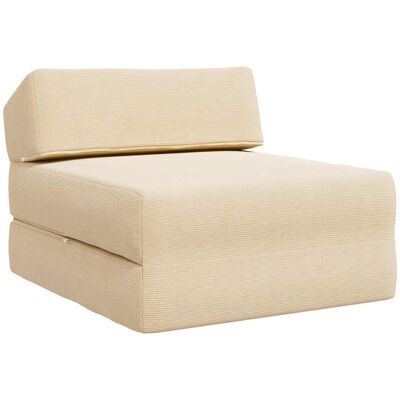 Canapé-lit Pliable Crème 60 X 70 X 41 Cm Tissu Vidaxl - Publicité Canapé-lit Pliable Crème 60 X 70 X 41 Cm Tissu Vidaxl - Publicité