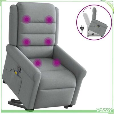 OEM Fauteuil De Massage Inclinable - Faf7291712427671 - Gris Clair - 6 Points Vibration - Levage Électrique - Publicité OEM Fauteuil De Massage Inclinable - Faf7291712427671 - Gris Clair - 6 Points Vibration - Levage Électrique - Publicité