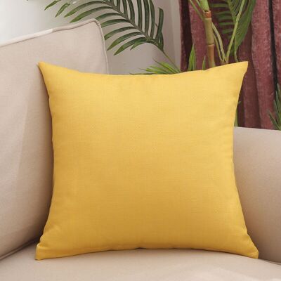 OEM (jaune, 40x40cm) Housse De Coussin, Lot De 2 En Lin Canapé Taie D'Oreiller De Couleur Pure Pour Maison Salon Chambre Décoration D'Intérieu - Publicité OEM (jaune, 40x40cm) Housse De Coussin, Lot De 2 En Lin Canapé Taie D'Oreiller De Couleur Pure Pour Maison Salon Chambre Décoration D'Intérieu - Publicité
