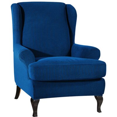 OEM Housse De Canapé Extensible En Tissu Élastique Pour Fauteuil À Oreilles, Protection Pour Meubles En Polyester Et Élasthanne (bleu Foncé) - Publicité OEM Housse De Canapé Extensible En Tissu Élastique Pour Fauteuil À Oreilles, Protection Pour Meubles En Polyester Et Élasthanne (bleu Foncé) - Publicité