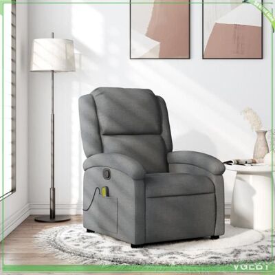 OEM Fauteuil Inclinable De Massage - 3205417 - Tissu Gris Foncé - Massage 6 Points - Cadre Bois Et Métal - Publicité OEM Fauteuil Inclinable De Massage - 3205417 - Tissu Gris Foncé - Massage 6 Points - Cadre Bois Et Métal - Publicité