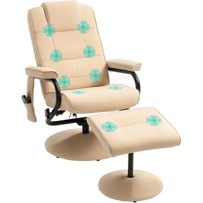 ARRIGONI Fauteuil Relax Avec Pouf Inclinable 145 Degres 10 Points De Massage - Publicité ARRIGONI Fauteuil Relax Avec Pouf Inclinable 145 Degres 10 Points De Massage - Publicité