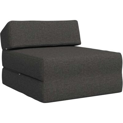 Canapé-lit Pliable Gris Foncé 60 X 70 X 41 Cm Tissu Vidaxl - Publicité Canapé-lit Pliable Gris Foncé 60 X 70 X 41 Cm Tissu Vidaxl - Publicité