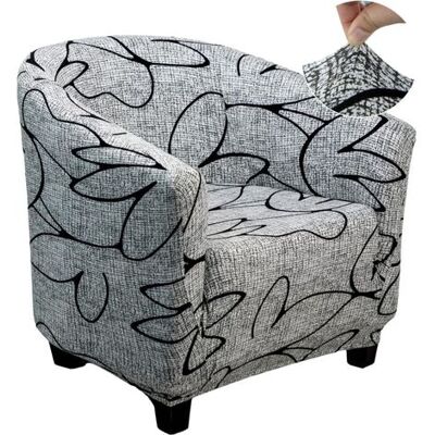 IRISFR Housse De Fauteuil Cabriolet 1 Place, Housse De Fauteuil Crapaud Extensible Chesterfield, Housse Fauteuil Salon Club Il Lavable, Couverture De Fauteuil Facile À Installer Et À Laver,style Gris - Publicité IRISFR Housse De Fauteuil Cabriolet 1 Place, Housse De Fauteuil Crapaud Extensible Chesterfield, Housse Fauteuil Salon Club Il Lavable, Couverture De Fauteuil Facile À Installer Et À Laver,style Gris - Publicité