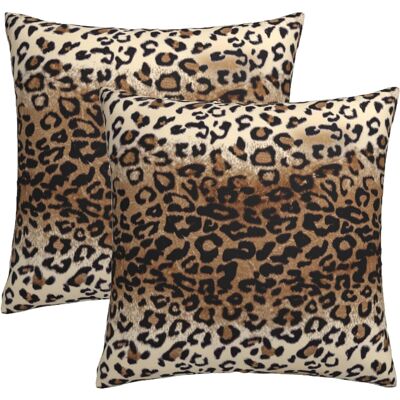 OEM Taies D'Oreiller À Imprimé Léopard Marron, 40 X 40 Cm, Lot De 2, Coton Doux, Imprimé Léopard, Taies D'Oreiller Décoratives, Adaptées Aux Canapés Et Aux Chambres À Coucher. Publicité OEM Taies D'Oreiller À Imprimé Léopard Marron, 40 X 40 Cm, Lot De 2, Coton Doux, Imprimé Léopard, Taies D'Oreiller Décoratives, Adaptées Aux Canapés Et Aux Chambres À Coucher. Publicité