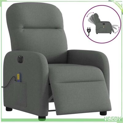 OEM Fauteuil Inclinable De Massage - 3302963 - Gris Foncé Tissu - 6 Points Vibration - Inclinaison Électrique 135° - Publicité OEM Fauteuil Inclinable De Massage - 3302963 - Gris Foncé Tissu - 6 Points Vibration - Inclinaison Électrique 135° - Publicité