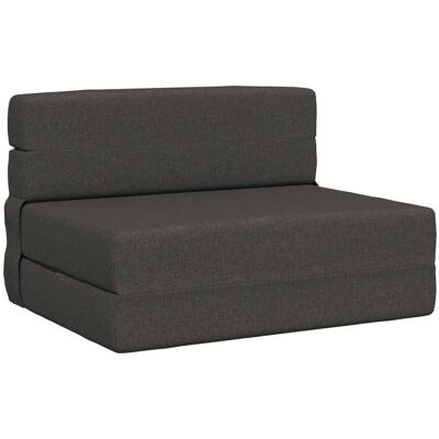 Canapé-lit Pliable Gris Foncé 70 X 72 X 60 Cm Tissu Vidaxl - Publicité Canapé-lit Pliable Gris Foncé 70 X 72 X 60 Cm Tissu Vidaxl - Publicité
