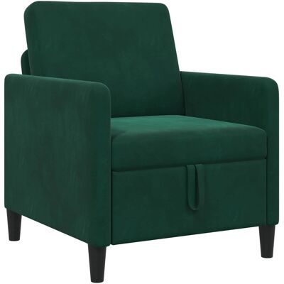 Sofa Avec Rangement Vert Foncé 72 X 78 X 87 Cm Polyester Vidaxl - Publicité Sofa Avec Rangement Vert Foncé 72 X 78 X 87 Cm Polyester Vidaxl - Publicité