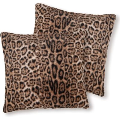 OEM Lot De 2 Housses De Coussin En Fausse Fourrure De Lapin Dense, Housses De Coussin Décoratives Extrêmement Douces Et Duveteuses, Coussins Décoratifs À Motif Léopard Marron Pour Canapé Et Chambre, 45x - Publicité OEM Lot De 2 Housses De Coussin En Fausse Fourrure De Lapin Dense, Housses De Coussin Décoratives Extrêmement Douces Et Duveteuses, Coussins Décoratifs À Motif Léopard Marron Pour Canapé Et Chambre, 45x - Publicité