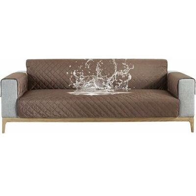 SCORPIO Housse De Canapé Imperméable Revêtement De Canapé Protege Canape Avec Accoudoirs (café, 3 Places) - Publicité SCORPIO Housse De Canapé Imperméable Revêtement De Canapé Protege Canape Avec Accoudoirs (café, 3 Places) - Publicité