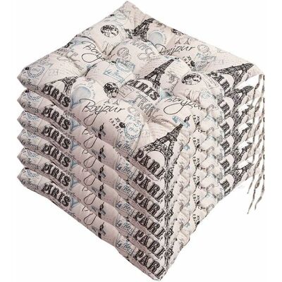 OEM Lot De 6 Galettes De Chaise - 40x40 - Coussin Décoratif - Coussin De Chaise - Coussins De Jardin - Polyester-crezuo - Publicité OEM Lot De 6 Galettes De Chaise - 40x40 - Coussin Décoratif - Coussin De Chaise - Coussins De Jardin - Polyester-crezuo - Publicité