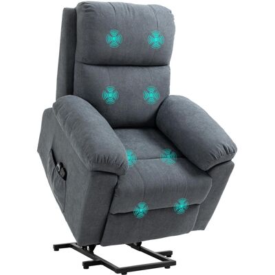 OEM Fauteuil Releveur Électrique Fauteuil Massant Inclinable Avec Repose-pied Télécommande Revêtement Synthétique Tissu Gris - Publicité OEM Fauteuil Releveur Électrique Fauteuil Massant Inclinable Avec Repose-pied Télécommande Revêtement Synthétique Tissu Gris - Publicité