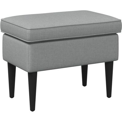 Pouf Gris Clair 55 X 35 X 41 Cm Tissu Vidaxl - Publicité Pouf Gris Clair 55 X 35 X 41 Cm Tissu Vidaxl - Publicité