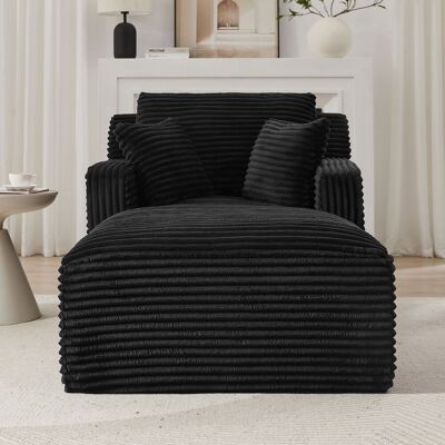 ACKERMAN Méridienne Moderne En Tissu Cord, Canapé-lit Confortable / Fauteuil Relax Sans Montage, Chaise Longue Pour Salon, Bureau Et Appartement - Publicité ACKERMAN Méridienne Moderne En Tissu Cord, Canapé-lit Confortable / Fauteuil Relax Sans Montage, Chaise Longue Pour Salon, Bureau Et Appartement - Publicité