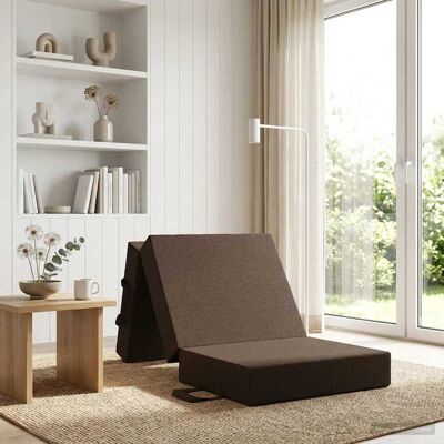 Vidaxl Canapé-lit Pliable 75 X 63 X 45 Cm Taupe - Publicité Vidaxl Canapé-lit Pliable 75 X 63 X 45 Cm Taupe - Publicité