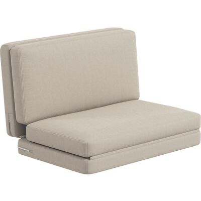 OEM Fauteuil Relax 2-en-1 Pliable Avec Matelas D'Invité, Convertible 120 Cm, Couleur Beige, Idéal Pour Le Confort À Domicile - Publicité OEM Fauteuil Relax 2-en-1 Pliable Avec Matelas D'Invité, Convertible 120 Cm, Couleur Beige, Idéal Pour Le Confort À Domicile - Publicité
