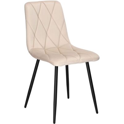 OEM Fauteuil Madison Velvet Beige En Velours Rembourré - Publicité OEM Fauteuil Madison Velvet Beige En Velours Rembourré - Publicité