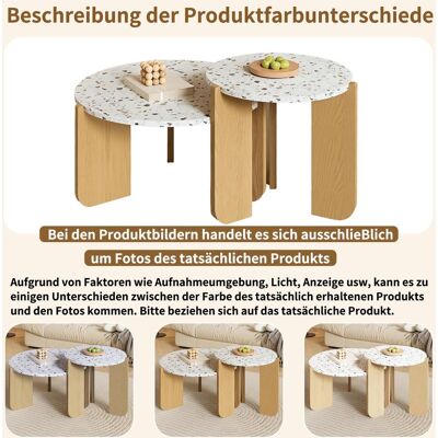 OEM Moderner Zusammensetzbarer Couchtisch, Beistelltisch, Couchtisch-set Für Wohnzimmer, sofa-beistelltisch Und Balkon, 2er-set - Publicité OEM Moderner Zusammensetzbarer Couchtisch, Beistelltisch, Couchtisch-set Für Wohnzimmer, sofa-beistelltisch Und Balkon, 2er-set - Publicité