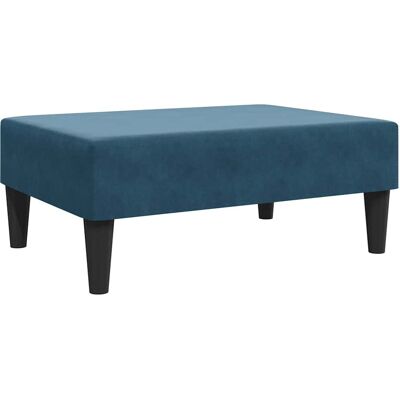 DESIGN IN Repose-pied Bleu 77x55x31 Cm Velours - Publicité DESIGN IN Repose-pied Bleu 77x55x31 Cm Velours - Publicité