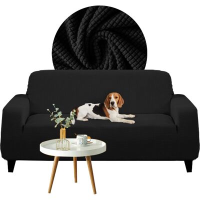 OEM Housse Pour Canapé, Canapé-lit, Canapé 3 Places, Jacquard Noir - Publicité OEM Housse Pour Canapé, Canapé-lit, Canapé 3 Places, Jacquard Noir - Publicité