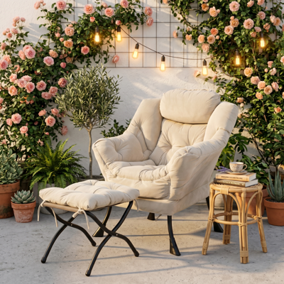 ACKERMAN Fauteuil Avec Repose-pieds, Fauteuil Relax Avec Accoudoirs, Poche Latérale Et Repose-pieds, Fauteuil De Salon, Fauteuil Télévisé, Fauteuil Club Pour Salon, Chambre Et Bureau (beige) - Publicité ACKERMAN Fauteuil Avec Repose-pieds, Fauteuil Relax Avec Accoudoirs, Poche Latérale Et Repose-pieds, Fauteuil De Salon, Fauteuil Télévisé, Fauteuil Club Pour Salon, Chambre Et Bureau (beige) - Publicité