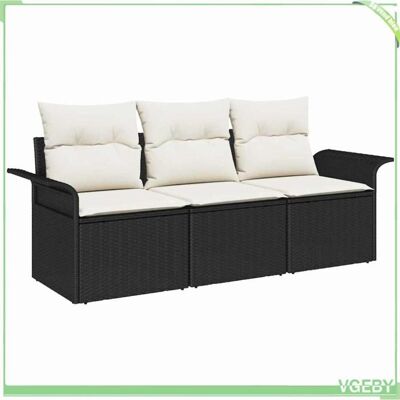 OEM Ensemble De Canapé De Jardin - Fafeicy - Modulaire - Noir - Poly Rotin - Pieds Réglables & Rangement Étanche - Publicité OEM Ensemble De Canapé De Jardin - Fafeicy - Modulaire - Noir - Poly Rotin - Pieds Réglables & Rangement Étanche - Publicité