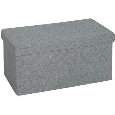 OEM Pouf De Rangement, Banquette Rembourrée Avec Espace De Rangement Et Couvercle Pour Salon, Chambre, Couloir, Gris Foncé - Publicité OEM Pouf De Rangement, Banquette Rembourrée Avec Espace De Rangement Et Couvercle Pour Salon, Chambre, Couloir, Gris Foncé - Publicité