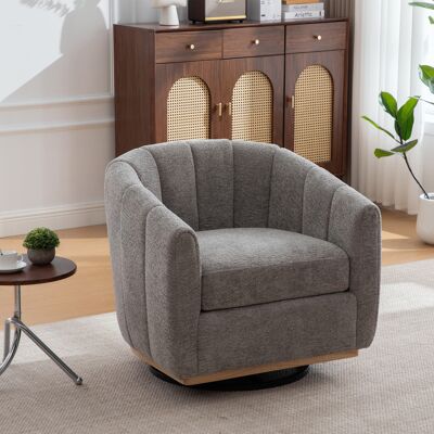 MIDUODUO Ottoman Moderne En Chenille Base Métallique Pivotante 360°,forme Citrouille Décorative Pour Salon Et Chambre Gris. Publicité MIDUODUO Ottoman Moderne En Chenille Base Métallique Pivotante 360°,forme Citrouille Décorative Pour Salon Et Chambre Gris. Publicité