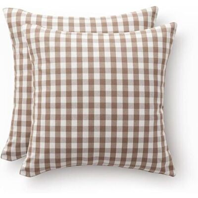 Bunthaus Lot De 2 Housses De Coussin En Coton Et Lin, Douces Et Respirantes 45x45cm, Kaki, Décoration Moderne Pour Canapé Et Salon - Publicité Bunthaus Lot De 2 Housses De Coussin En Coton Et Lin, Douces Et Respirantes 45x45cm, Kaki, Décoration Moderne Pour Canapé Et Salon - Publicité