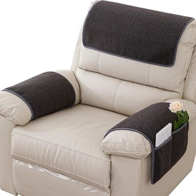 OEM Couverture D'Appuie-bras, Protecteur De Fauteuil, Glissement Protecteur De Meubles, Poche De Stockage Latérale, Couverture D'Appuie-bras Pour Fauteuil, Chaise, Canapé, 1 Siège 3pcs, Gris Foncé - Publicité OEM Couverture D'Appuie-bras, Protecteur De Fauteuil, Glissement Protecteur De Meubles, Poche De Stockage Latérale, Couverture D'Appuie-bras Pour Fauteuil, Chaise, Canapé, 1 Siège 3pcs, Gris Foncé - Publicité
