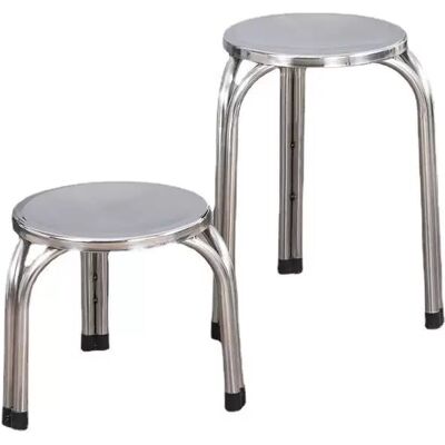 OEM Tabouret Rond D'Angle Empilable, Plusieurs Tailles En Acier Inoxydable, Style Moderne Simple Pour Salle À Manger Et Sol - Publicité OEM Tabouret Rond D'Angle Empilable, Plusieurs Tailles En Acier Inoxydable, Style Moderne Simple Pour Salle À Manger Et Sol - Publicité