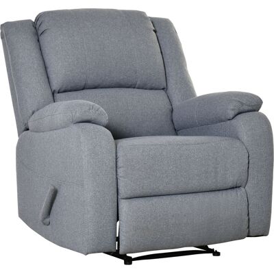 ARRIGONI Fauteuil Relax Avec Fonction Inclinaison Dossier Reglable Repose-pieds Gris Clair - Publicité ARRIGONI Fauteuil Relax Avec Fonction Inclinaison Dossier Reglable Repose-pieds Gris Clair - Publicité