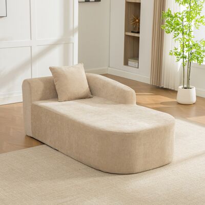 DEVOKO Canapé Modulaire En Chenille, Mousse 30d Haute Résilience, Fond Antidérapant, Facile À Déplacer Pour Salon, Kaki Clair Individuel - Publicité DEVOKO Canapé Modulaire En Chenille, Mousse 30d Haute Résilience, Fond Antidérapant, Facile À Déplacer Pour Salon, Kaki Clair Individuel - Publicité