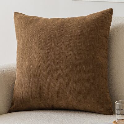 KEEMOTE Housse De Coussin En Velours Côtelé, 45 X 45 Cm, Couleur Chocolat Lait — Housse Décorative Intérieure Pour Canapé, Fauteuil Ou Lit, Idéale Comme Coussin Lombaire Ou D’appoint - Publicité KEEMOTE Housse De Coussin En Velours Côtelé, 45 X 45 Cm, Couleur Chocolat Lait — Housse Décorative Intérieure Pour Canapé, Fauteuil Ou Lit, Idéale Comme Coussin Lombaire Ou D’appoint - Publicité