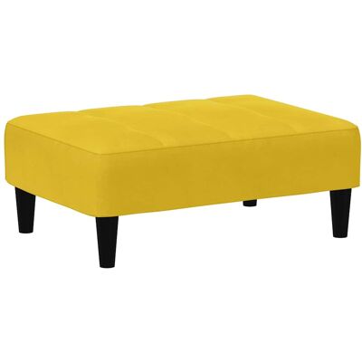 DESIGN IN Repose-pied Jaune 77x55x31 Cm Velours - Publicité DESIGN IN Repose-pied Jaune 77x55x31 Cm Velours - Publicité