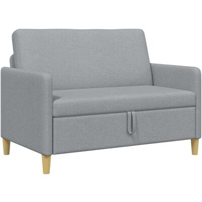 Sofa Avec Rangement Gris Clair 122 X 78 X 87 Cm Polyester Vidaxl - Publicité Sofa Avec Rangement Gris Clair 122 X 78 X 87 Cm Polyester Vidaxl - Publicité