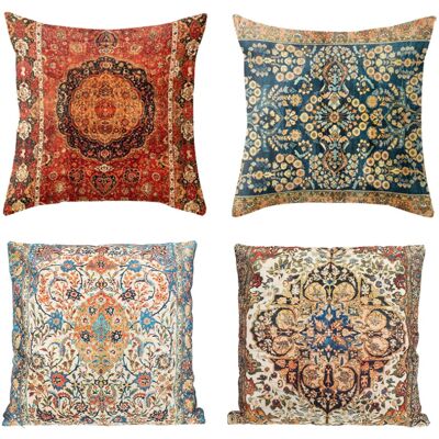 OEM Taie D'Oreiller Style Bohème Vintage, Motif Tapis, Taie D'Oreiller Décorative Ethnique Antique, Décoration Intérieure, Carrée, 45 X 45 Cm - Publicité OEM Taie D'Oreiller Style Bohème Vintage, Motif Tapis, Taie D'Oreiller Décorative Ethnique Antique, Décoration Intérieure, Carrée, 45 X 45 Cm - Publicité